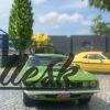 Model auta Plymouth Hemi Cuda, zelená/čierna, 1971.