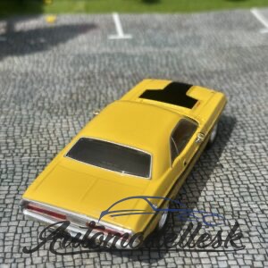 Model auta Dodge Challenger R/T 440, žltá/čierna, 1970.